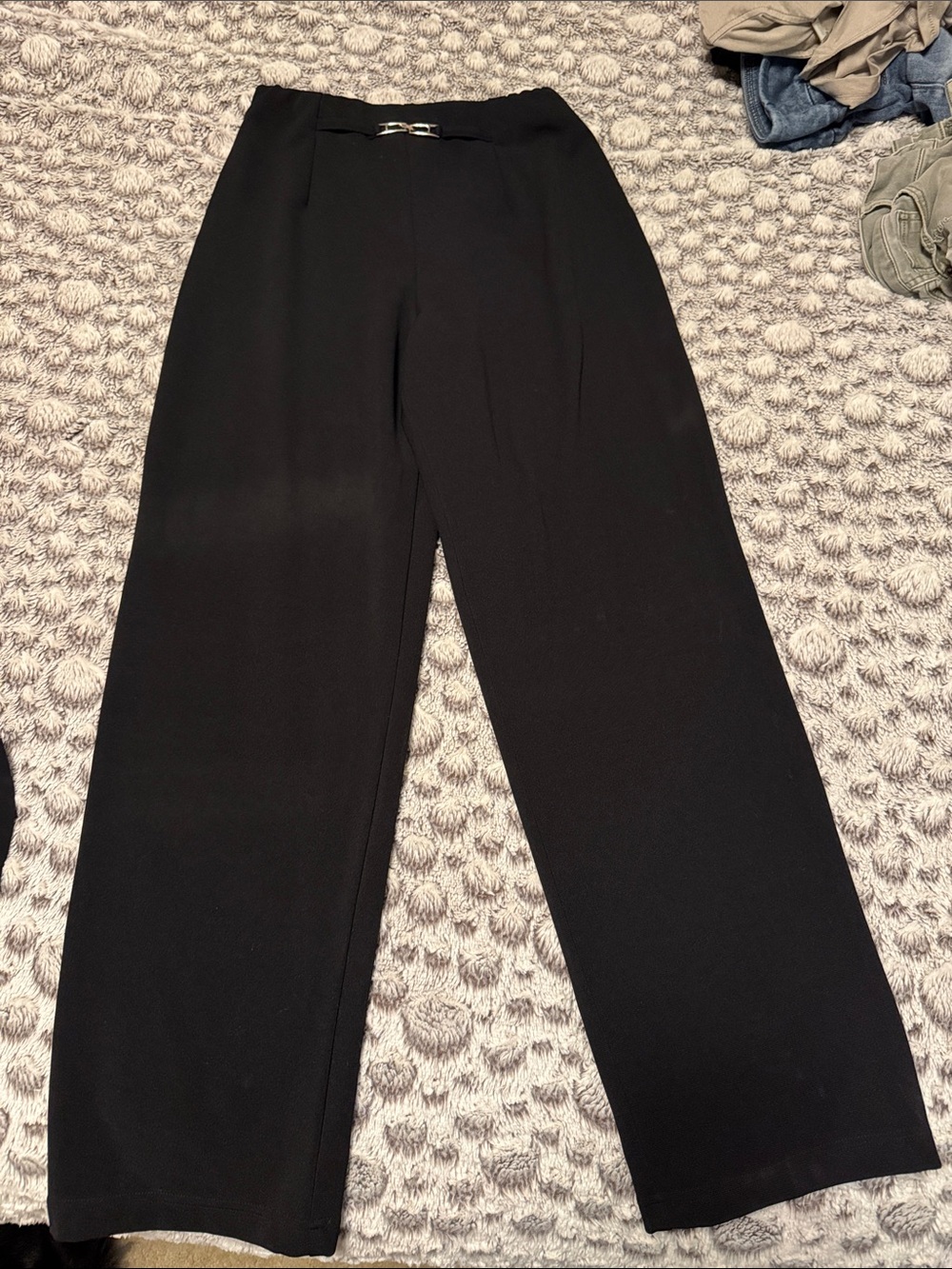 Briggs New York Black Wide-Leg Dress Pants